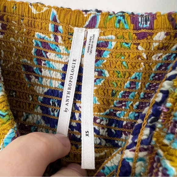 Anthropologie Sleeveless Piper Printed Tropical Wide Leg Jumpsuit - Picture 5 of 7